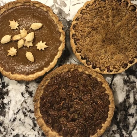 Three fall pies