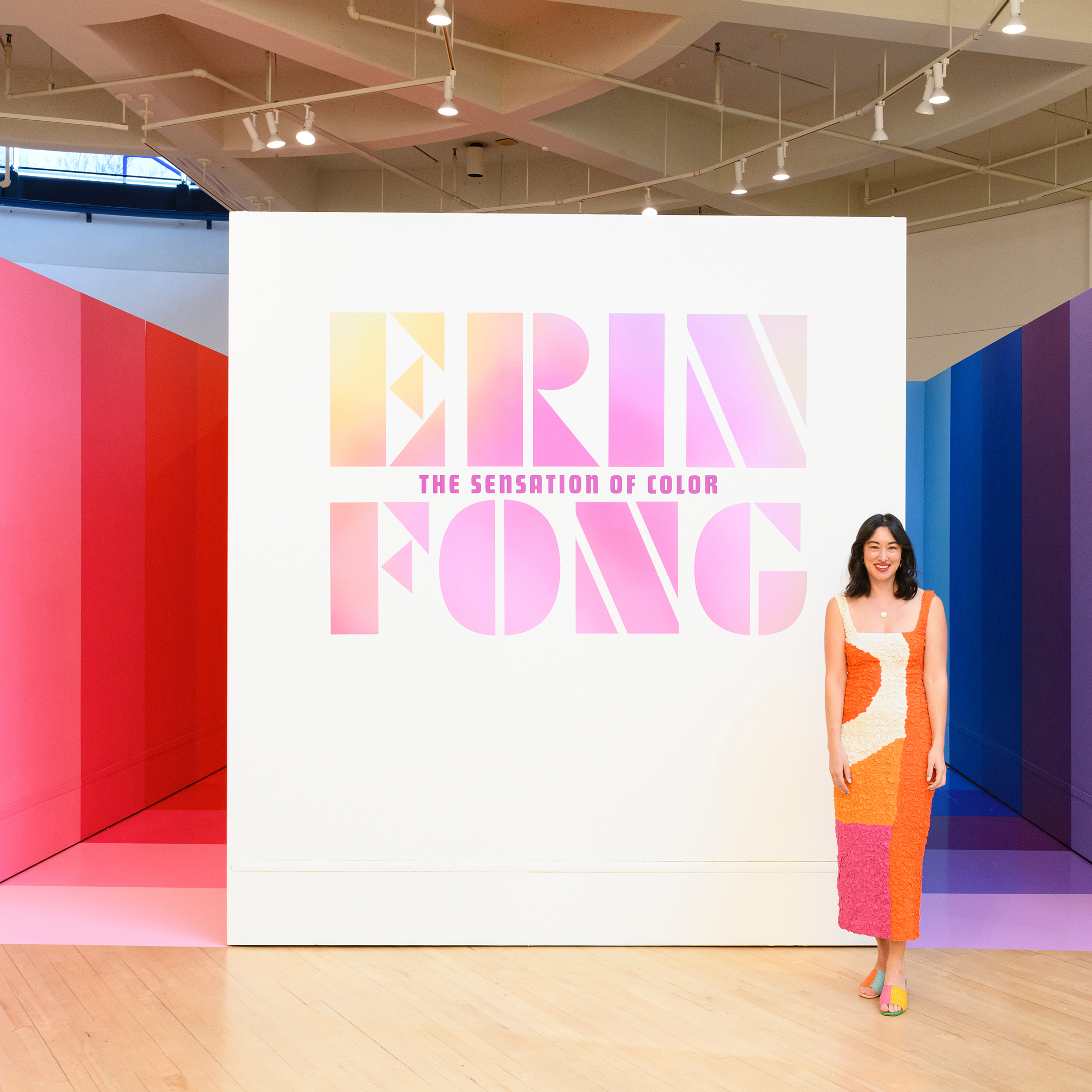 Bedford Gallery • Erin Fong | The Sensation of Color Logotype
