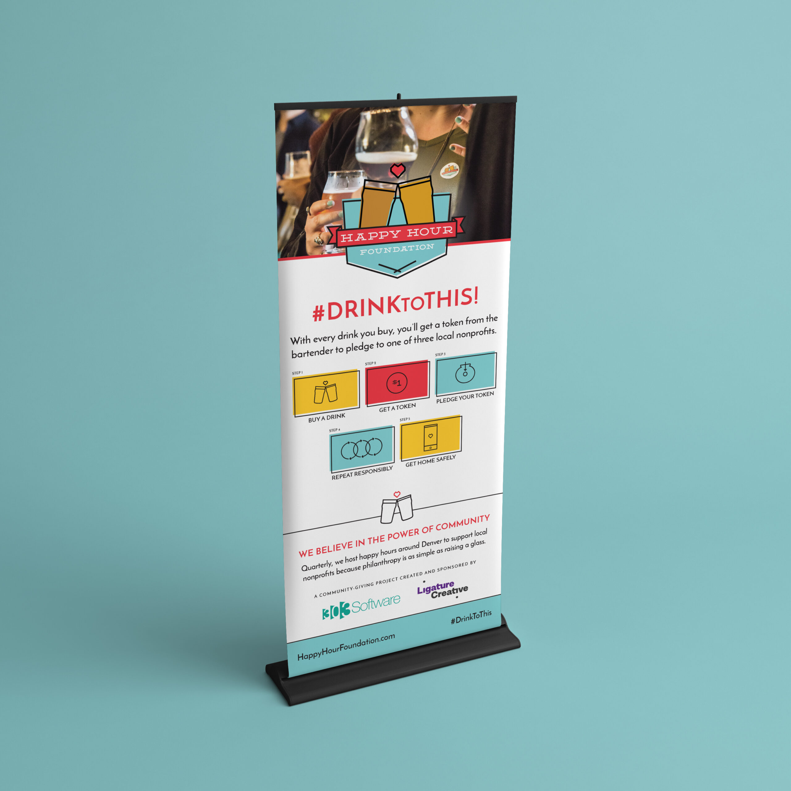 Happy Hour Foundation • Pull-up Banner