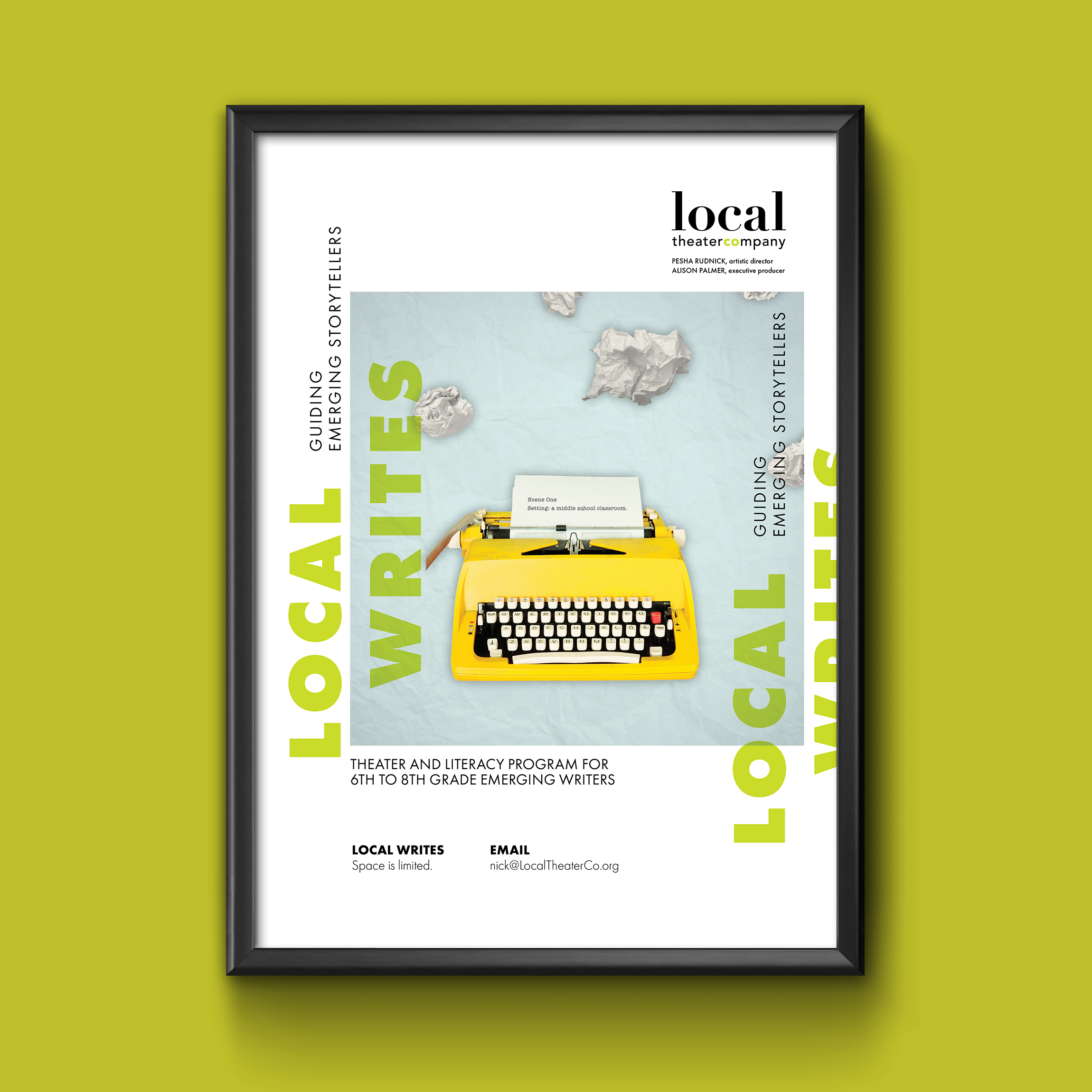 Local Theater • Local Writes Poster