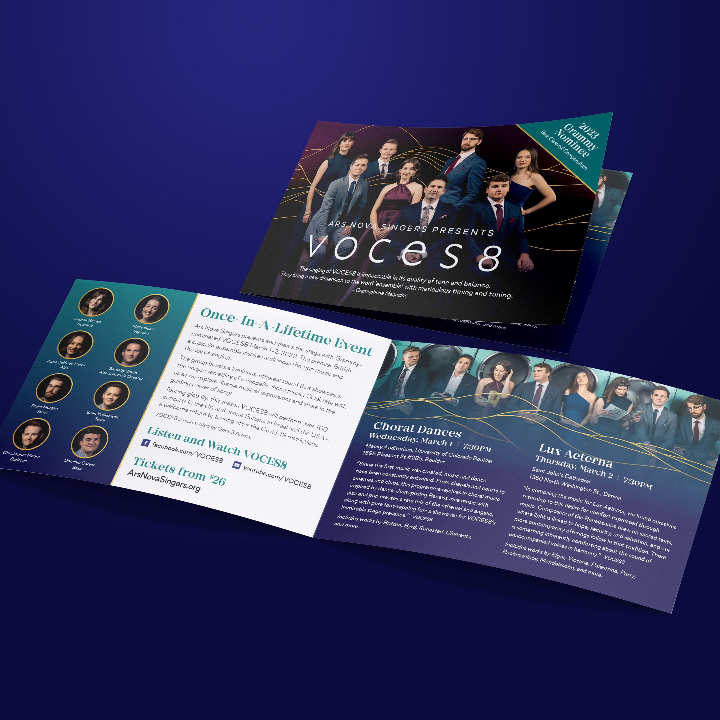 Ars Nova Singers • Voces8 Brochure