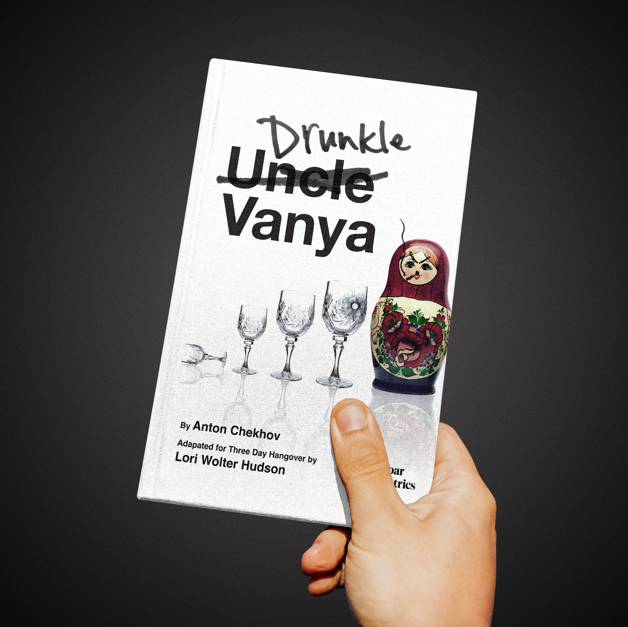 Three Day Hangover • Drunkle Vanya Script Cover Design