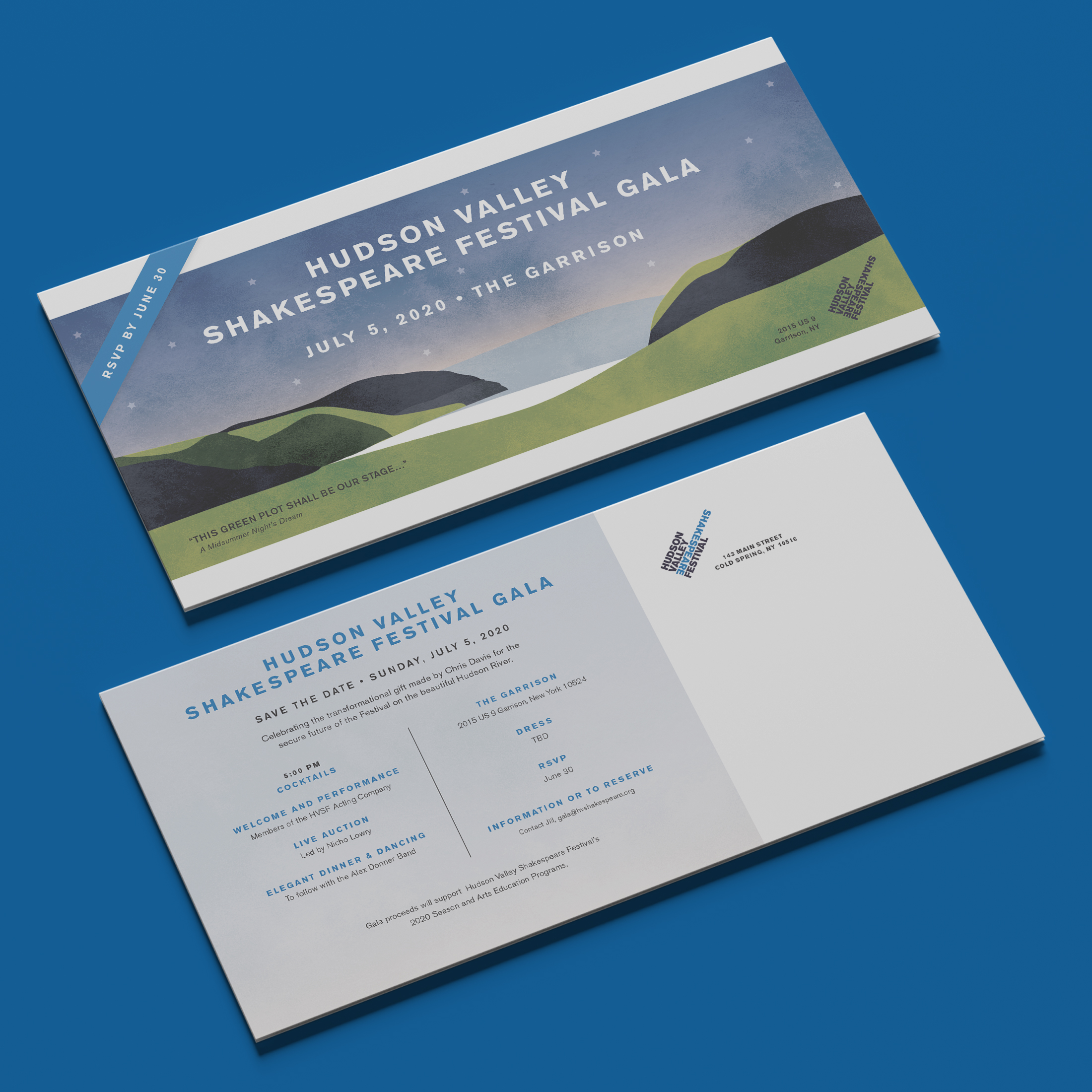 Hudson Valley Shakespeare • 2020 Gala Save the Date