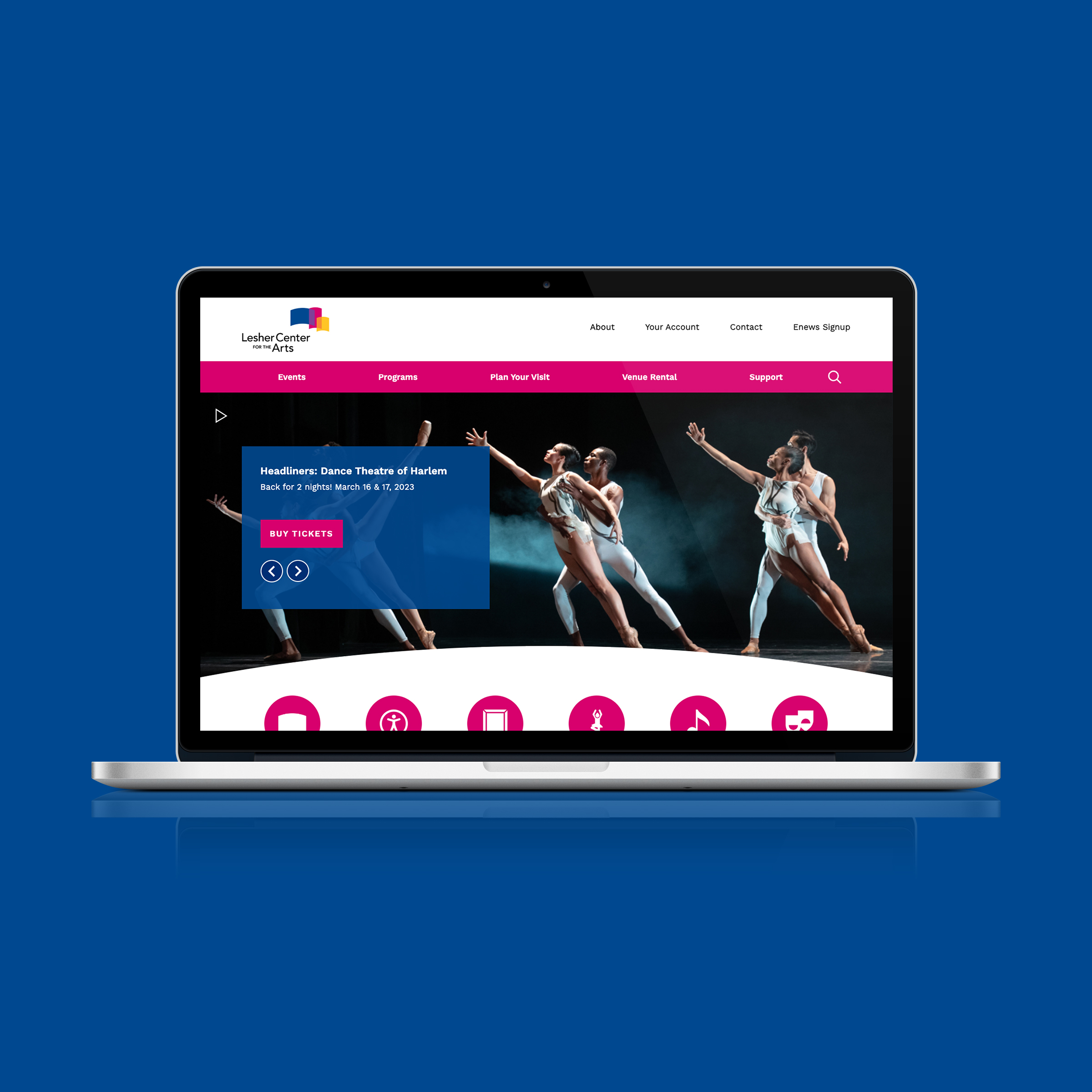 Lesher Center for the Arts • Website Design