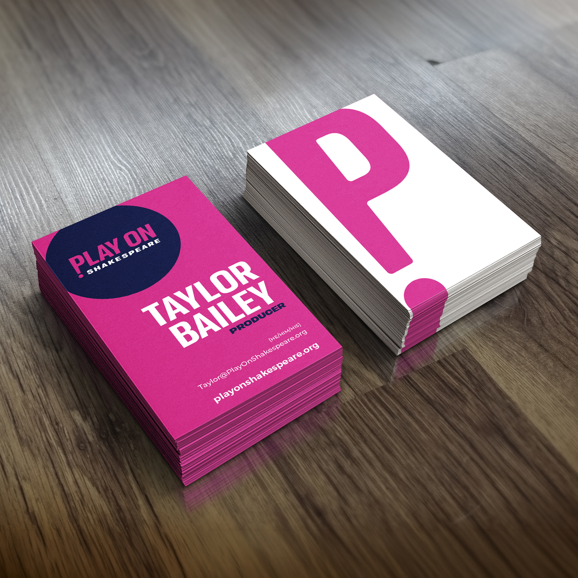 Play On Shakespeare • Business Cards